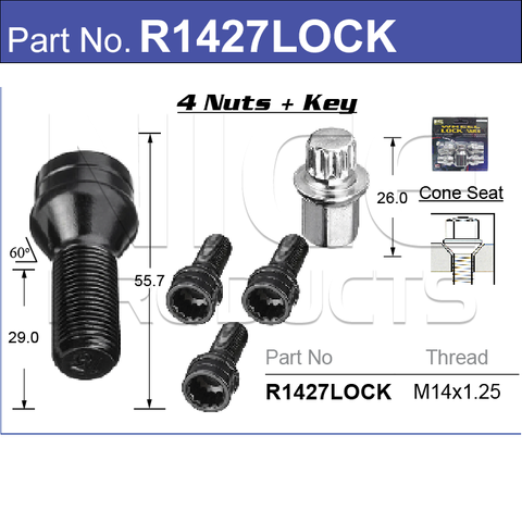 Lock Nuts (set of 4)