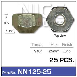 Wheel Nuts Pkt 25