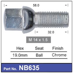 One Piece Wheel Bolt