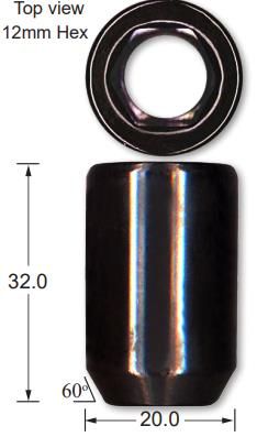 Allen Key Black Nuts