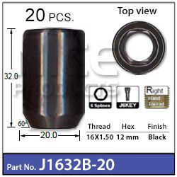 Black Allen Key Nuts