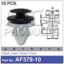 FASTENERS Pkt  10