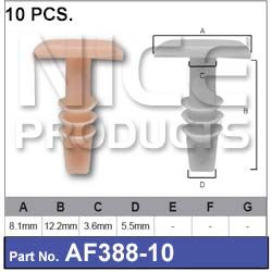 FASTENERS Pkt  10