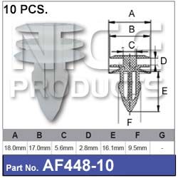 Fasteners Pkt 10