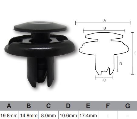 FASTENERS Pkt 10