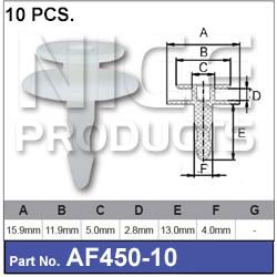 FASTENERS  Pkt 10