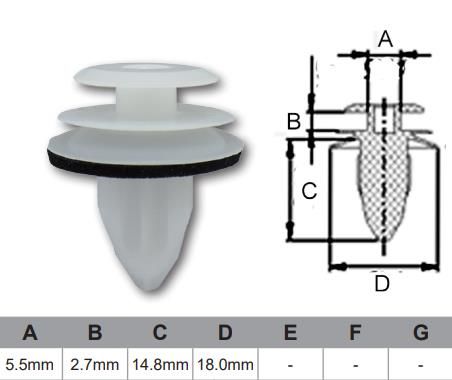 FASTENERS Pkt 10