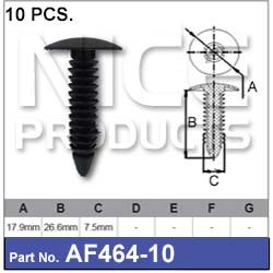 FASTENERS Pkt 10