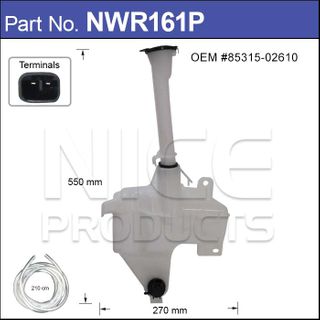 Washer Bottle With Washer Pump