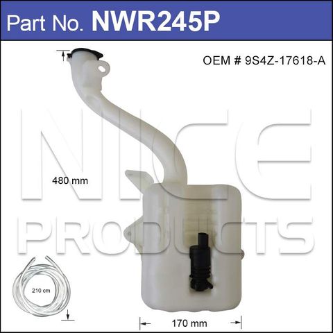 Washer Bottle With Washer Pump