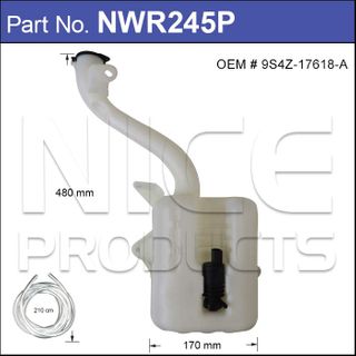 Washer Bottle With Washer Pump