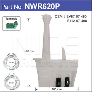 Washer Bottle With Washer Pump