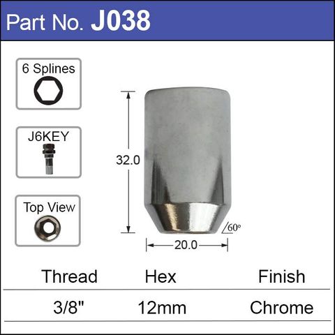 3/8 ALLEN KEY NUT