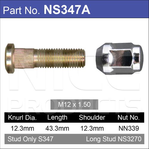 Wheel Stud & Nut