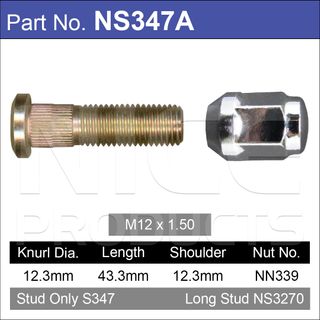 Wheel Stud & Nut