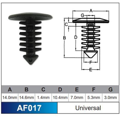 Fasteners Pkt 10