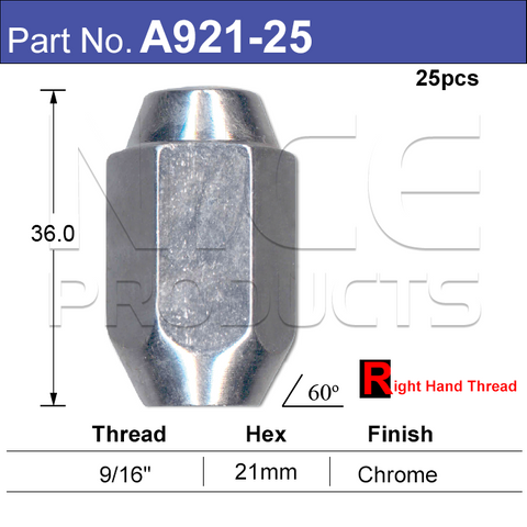 Chrome Nut Pk25