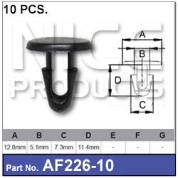 FASTENERS Pkt  10