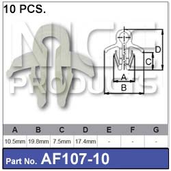 FASTENERS Pkt   10