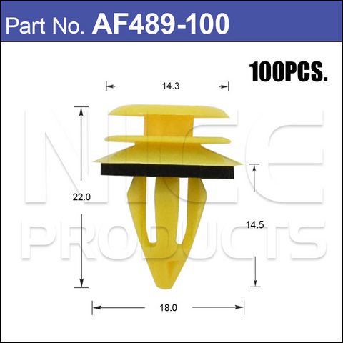 FASTENERS Pkt 100