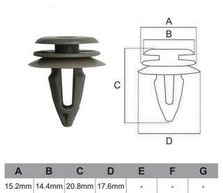 FASTENERS Pkt 10