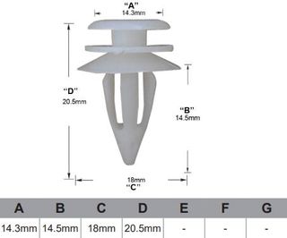 FASTENERS Pkt 1000