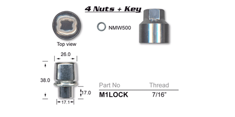 Lock Nuts (set of 4)