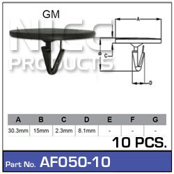 Fasteners Pkt 10