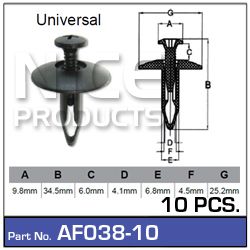 Fasteners Pkt 10