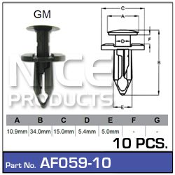 Fasteners Pkt 10
