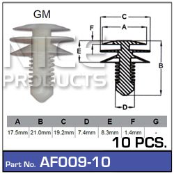 Fasteners Pkt 10