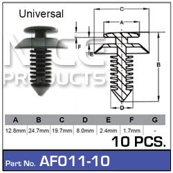 Fasteners Pkt 10