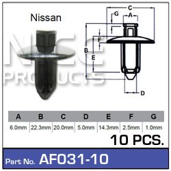 Fasteners pkt10