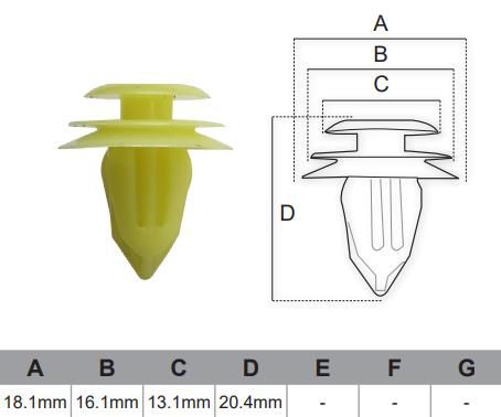 Trim Clip pk1,000