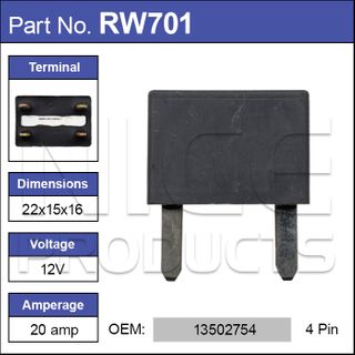 Relay  OEM: 13502754