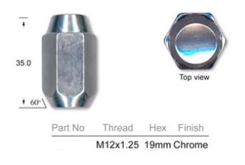 Chrome Nut