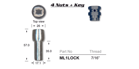 Lock Nuts (set of 4)