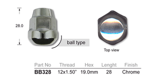 Wheel Nut Ball Taper
