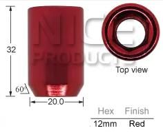 Red Allen Key Nut