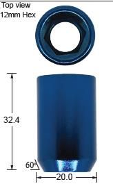 Blue Allen Key Nut