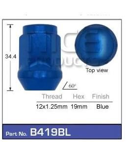 Blue Wheel Nuts pk50