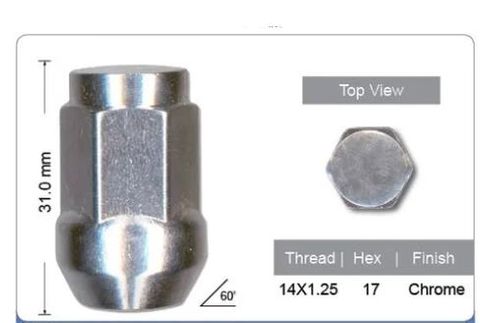 Wheel Nuts Pk25