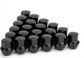 Wheel Nuts BLACK pk25