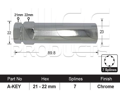 7 Spline A Style KEY