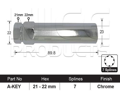 7 Spline A Style KEY