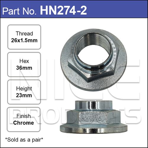 Hub Nuts Pair