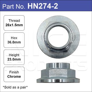 Hub Nuts Pair