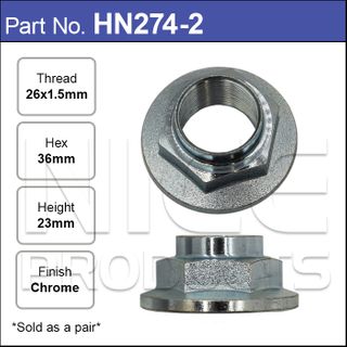 Hub Nuts Pair