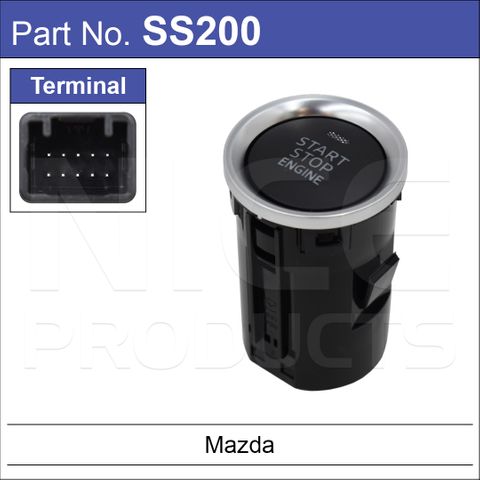 Ignition Start Switch Button Mazda