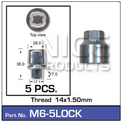 Lock Nuts (set of 5)